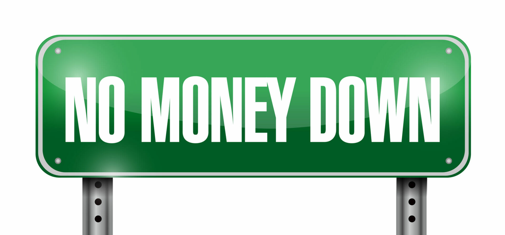 no money down bail bonds sign